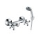 Decoroom DR54055 shower mixer, two -wound, without spout, watering can, chrome