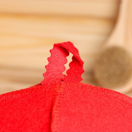 Bath hat "Classic" red, ecofeter-3