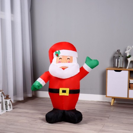 Santa Claus inflatable figure waves his hand, 90 cm