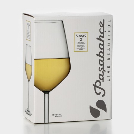 Set of glass glasses "Allegra", 350 ml, 2 pcs-6