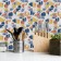 Stick on tile "Color spots" set 6 pcs 20x20 cm