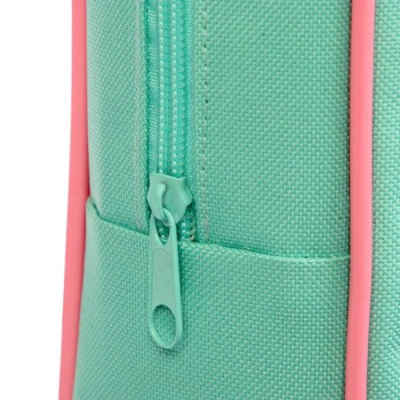 Folder with handles textile A4, 350 x 265 x 80 mm, PMD 4-42, "office", mint/purple/pink (handle)-3