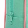 Folder with handles textile A4, 350 x 265 x 80 mm, PMD 4-42, "office", mint/purple/pink (handle)