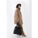 Soper bag with zipper, black color