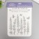 Lavender plastic stencil 31x22 cm