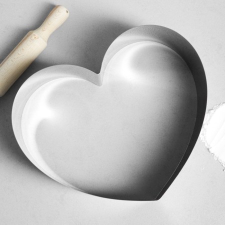 Baking and calculation form "Heart", H-8.5 cm, 28 x 28 cm-1