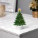 Light picture on the stand "Christmas tree" 11 cm, batteries, glow warm white