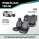 Autoshekhli for Kia Rio, 2016-2022, Eco-leather black