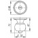 Handle hub 6082 cp-p, without a latch, color chrome