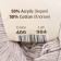 Yarn "Baby Cotton" 50% acrylic 50% cotton 165m/50g (406 gray)