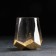 Glass glass Magistro "Dario", 450 ml, gold color
