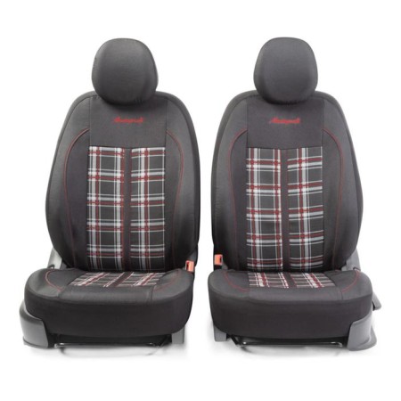 Polo GTI Autorekhly, Jacquard material, 2 mm foam, 3D cut, 11 objects, rollers for quick fixation of the front row, 5 headrests, 2 lightning, Airbag black/gray/red-1