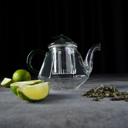 Hot kettle with Green Glass Situ, 600 ml-4