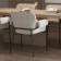 Aline chair, 550 × 700 × 830 mm, Shenill, light gray color