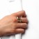 Ring metal "shell" shell, color gold, size 17