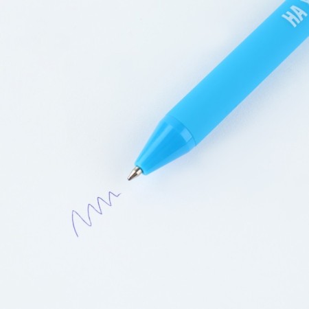 Handle joke Ball blue paste automatic 0.7 mm mix of inscriptions "School"-2