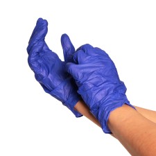 Nitrilic gloves, non -puddered, non -sterile, size m, 50 pairs, blue