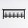 Ban with the Toronto 21 shelf, 67 × 27 × 27 cm, 5 double hooks, black color