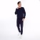 Male costume (sweatshirt, trousers), dark blue color, size 52 (2xl)