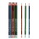 Pencil Chernographic hardness of HB with an eraser, the body is triangular, sharpened, mix
