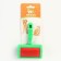 Puchoderma without drops semicircular, 8.5 x 13 cm, green