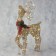 LED figure "Deer golden" 40 × 60 × 18 cm, metal, 220 V, glow warm white