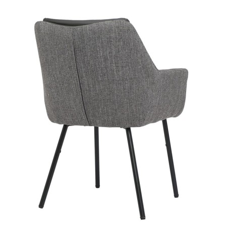 Allar chair, 580 × 520 × 850 mm, eco -leather, matting, color gray color-11