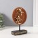 Polystone souvenir "Two lizards on a wicker circle" Gold 5x12x20.5 cm