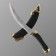 Souvenir product Knife Turkish concentrated, gold trim