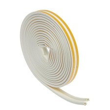 Rubber tundra seal, profile p, size 5.5x9 mm, white, in package 10 m