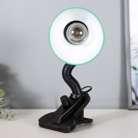 E27 desktop lamp, light regulatory, on a clamp (220V) green (108a) Risalux-2