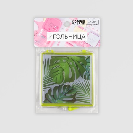 Magnetic needle "Tropics", with needles, 7 × 8 cm, yellow color-5