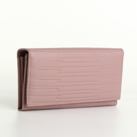 Women's wallet on magnets, pink color