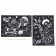 Engravings with a color basis for the New Year "Snake", 2 pcs, New Year's set for creativity