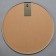 Wall mirror in a round case made of metal, d = 60, white ruby