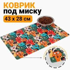 A rug for a bowl of 