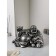 Figure "Necke", Polystone, 25 cm, silver color