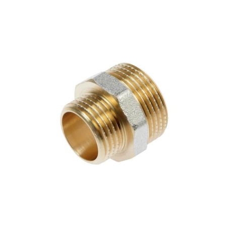 The transitional nipple "CTM", 3/4 "x 1/2" external thread, nickel -plated brass-1