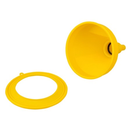 Plastic funnel Denzel, 160 mm with a metal sieve and a flexible tip-12