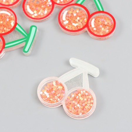 Shaker for the work of acrylic "cherries" with glitter 0.5x4.4x4.1 cm-1