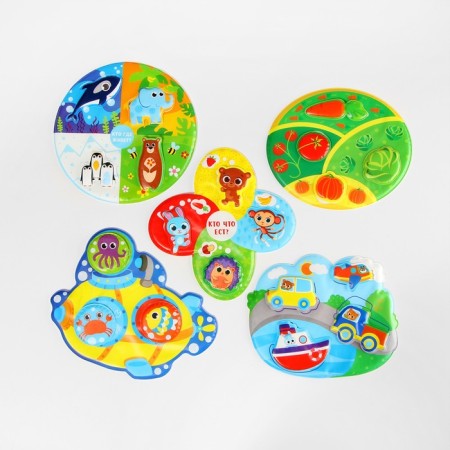 The toy developing for the bath "Correspondence", the base+ 4 stickers, types of mix, crumb I-1