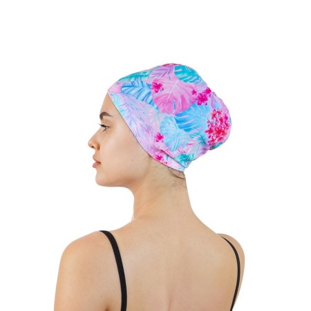 Hat of swimming adult onlytop "Tropics", fabric, girth 54-60 cm-8