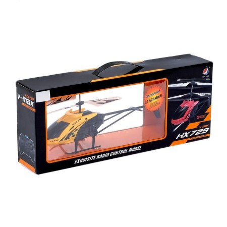 The helicopter radio -controlled "expert" works on the battery, the color is yellow-4