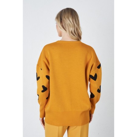 Female jumper Eliseeva Olesya, size 50-52, yellow color-1