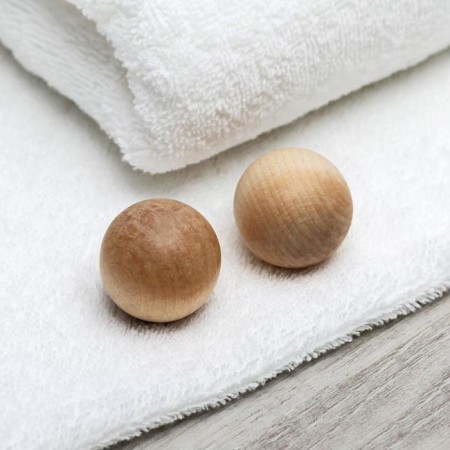 Massage "Balls", D = 3.5 cm, wooden, 2 pcs-2