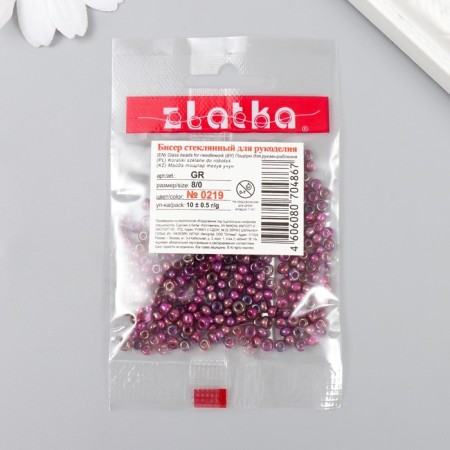 Beads "Zlatka" 08/0, 3 mm, 10 g 0219 T. Rozov-2