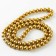 Glass beads, set 78 pcs., Size 1 pc. - 10 mm, color yellow gold