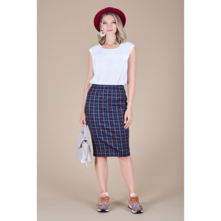 Women's skirt, size 42, gray color-1