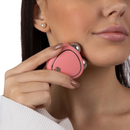 Facial massage LMZ-001, microticle, pink, from USB-1