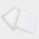 The box is folding, the lid is, white, 15 x 15 x 5 cm